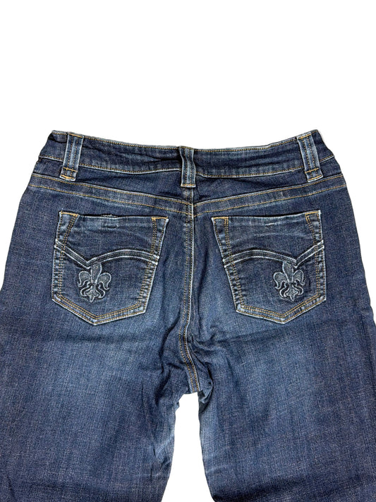Lee Bootcut Jeans – Dark Blue, Embroidered Back Pockets