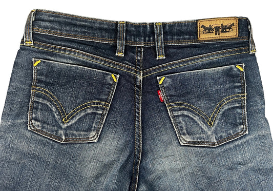 Levi's Bootcut Jeans – Dark Wash, Yellow Stitching