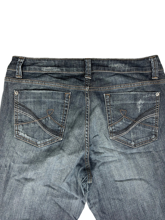 Miss Me Bootcut Jeans – Dark Grey Faded Wash