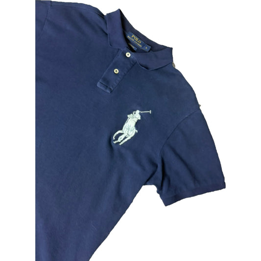 Ralph Lauren Polo Shirt navy Big Pony logo detail