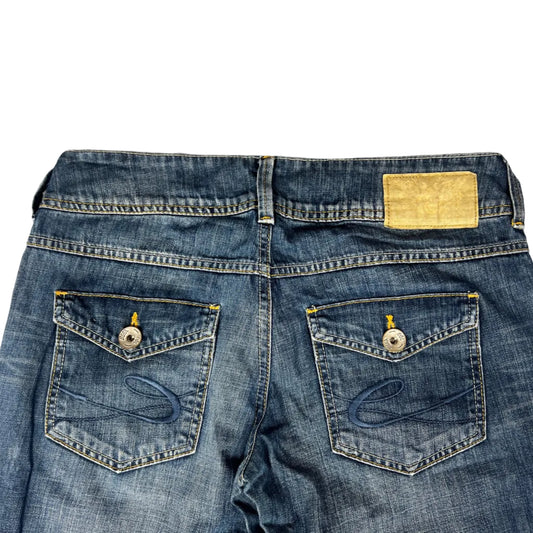 Miss Me Bootcut Jeans – Medium Wash, Button Flap Pockets