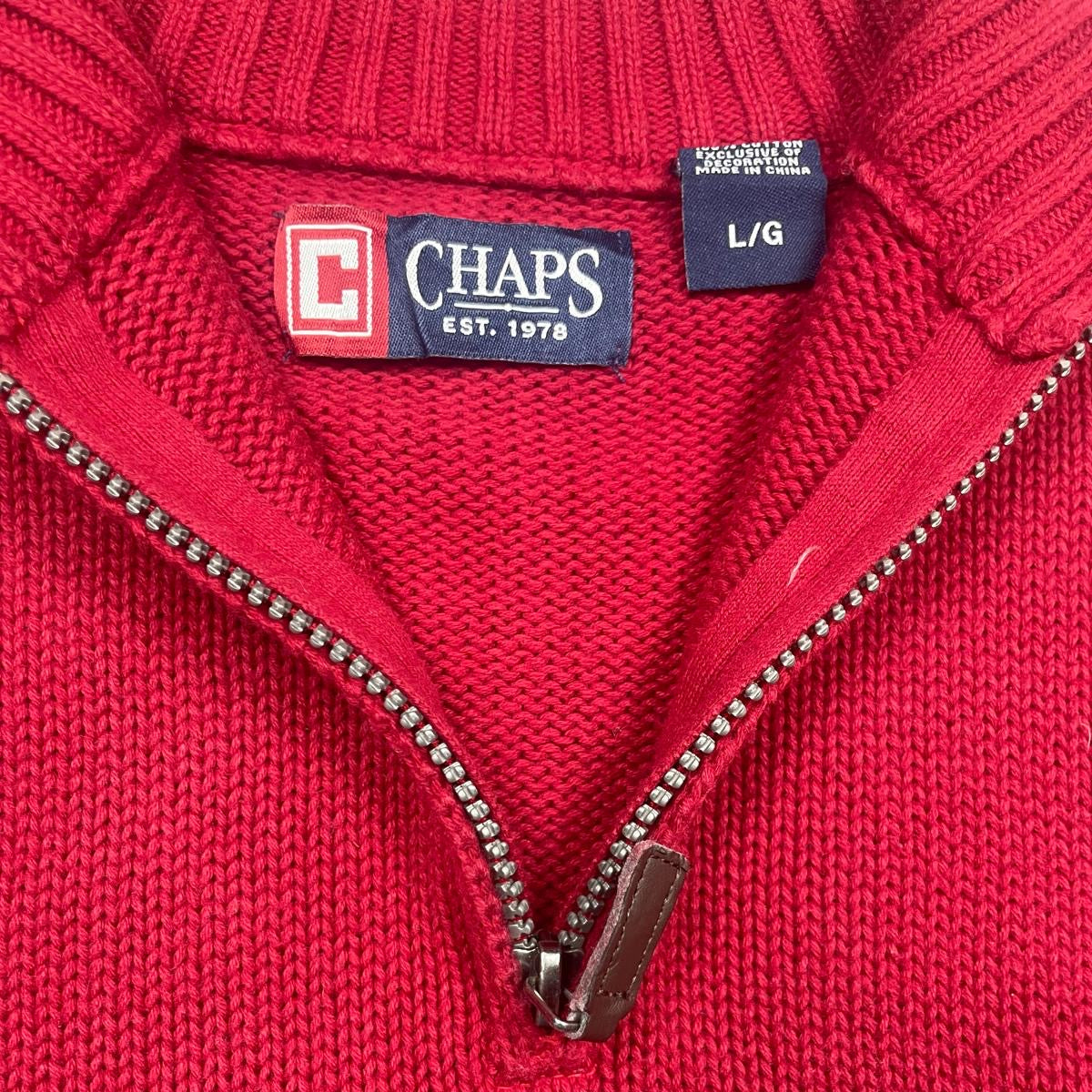 Chaps Quarter Zip (L)