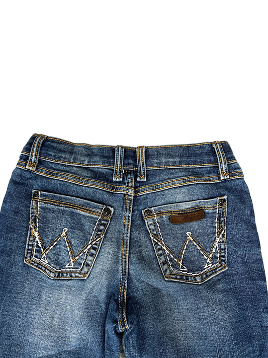 Wrangler Bootcut Jeans – Medium Wash, W-Stitched Pockets