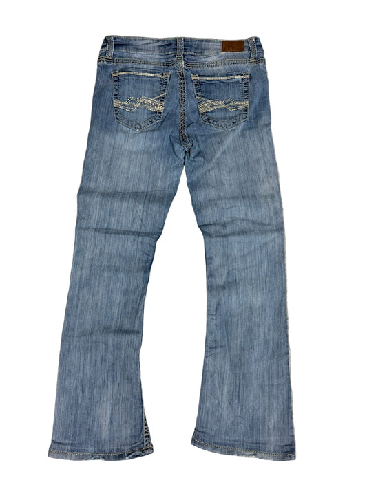 Rock Revival Bootcut Jeans – Light Wash, Contrast Stitching