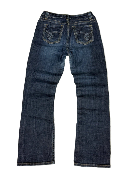 Lee Bootcut Jeans – Dark Blue, Embroidered Back Pockets
