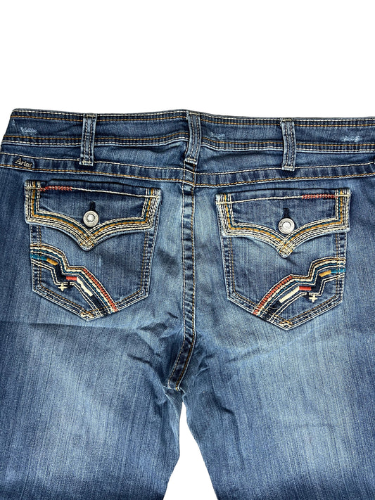 Miss Me Bootcut Jeans – Medium Wash, Flap Pockets
