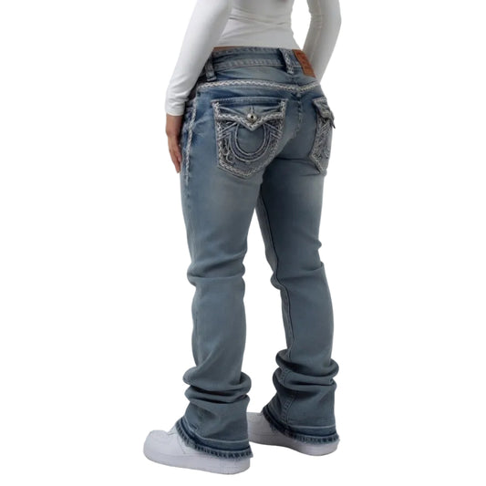 Vintage Baggy Jeans Blue Wash
