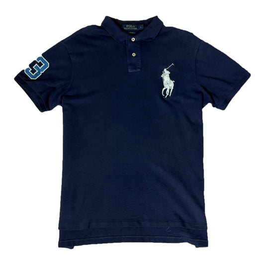 Ralph Lauren Polo Shirt navy Big Pony front view